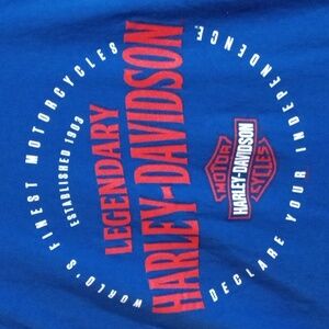 Harley-Davidson Red/White/Blue Short Sleeve Independence Tee Shirt Mens Large